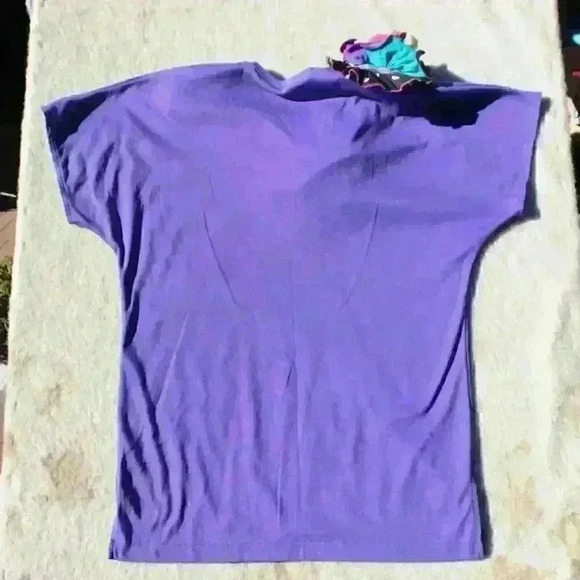 VINTAGE CALLANETICS 80s Confetti Shoulder Sweater Mini Dress Women Large - Picture 10 of 10